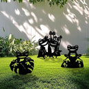 3 Pack Frog Metal Garden Decorative Stakes, Weather Proof Silhouette Statues for Yard, Patio,Outdoor Decor for Frog Lovers and Pet Owners by CozyNest Decor