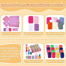 PREBOX 10’’ Potholder Weaving Loom Kit Refill Loops, DIY Crafts Supplies for Kids & Beginners, 112 Colorful Loops to Make 2 Large Pot Holders by TinyTreasures Baby Boutique