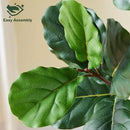 Artificial Fiddle Leaf Fig Tree, 6FT Tall Faux Ficus Lyrata Fake Tree in White Pot, Artificial Tree Indoor Decor, Fiddle Leaf Fig Tree Fake Plant for Home Office Living Room Decoration Modern by CozyNest Decor