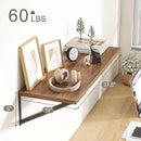 Fun Memories 27.5" W x10 D Floating Shelves, Large Wall Shelves 27.5 Inch Long, Set of 2, Farmhouse Wood Floating Shelf Wall Mounted, Deep Shelves for Bathroom, Living Room, Kitchen, Walnut Color by CozyNest Decor