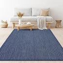 Adiva Rugs Outdoor Indoor Area Rug, Weather Resistant, Easy to Clean, Stain Resistant Floor Mat for Dining Room, Backyard, Deck, Patio (Navy Weiss, 8' x 10') by CozyNest Decor