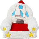 Amazon Basics Children's Plush Toddler Chair, Rocket, Multicolor by CozyNest Decor