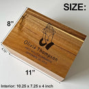 Baptism Keepsake Box - Personalized First Communion Gifts for Boys, Christening Storage for Baby, Unique Baptism Gifts for Girls, Engraved Confirmation Keepsake Box with Name 11 x 8 x 4,75 in by TinyTreasures Baby Boutique