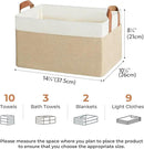 GRANNY SAYS Storage Baskets for Shelves, Closet Organizer Bins, Clothes Storage Bins with Metal Frame, Large Baskets for Organizing and Storage, Collapsible, Khaki, 2-Pack by CozyNest Decor