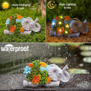 Nacome Elephant Statues with Succulent for Garden Decor: Solar Outdoor Clearance Outside Yard Art Porch Patio Balcony Front Lawn Ornaments –Birthday Gifts for Mom Grandma Women by GreenHaven Gardens