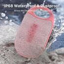 NOBIS Clip N1 Portable Bluetooth Speaker with App, Beat Mode, Up to 24H Playtime, IP68 Waterproof, BT 5.3, HD Sound, Stereo Pairing, Custom EQ, Perfect for Outdoor, Home and Adventure (Pink) by TinyTreasures Baby Boutique