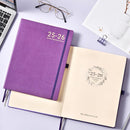 Planner 2025-2026 - JUL 2025 - JUN 2026, Academic Planners 2025-2026, Weekly and Monthly planner, 8.5" x 11", Leather Cover Planners with Thick Paper, Back Pocket with Notes Pages, Purple by TinyTreasures Baby Boutique