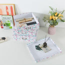 Soul & Lane Floral Decorative Storage Boxes With Lids, Set of 3 Pretty Nesting Cardboard Letter Storage Boxes for Photos, Documents, Scrapbooks, Keepsakes, Memories by TinyTreasures Baby Boutique