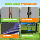 ORCC 1200LBS Weight Capacity Trampoline 16 15 14 12 10 8FT Outdoor Yard Trampolines for Kids Adults Outdoor Yard Trampolines for Kids Adults by TinyTreasures Baby Boutique
