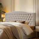 Linen Upholstered Headboard King/Cal King Size Latest Model Wall Mount, Bed Frame Mount, Featuring High-Density Sponge Padding, Luxury Texture Easy Assembly Comfort and Style-Linen by CozyNest Decor