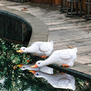 Garden Duck Statues Christmas Pond Decor Resin Goose Sculptures & Statues Funny Animal Outdoor Figurines Yard Art for Patio Pool Lawn, Ideal Gifts for Women Mom by GreenHaven Gardens