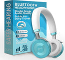 Puro Sound Labs JuniorJam Plus Volume-Limiting Wireless Bluetooth Headphones for Kids, Secure Audio with Adjustable On-Ear Design, 22-Hour Battery, Ideal for Tablets, Smartphones & PCs - Teal by TinyTreasures Baby Boutique