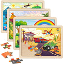 SYNARRY Large Wooden Monster Truck Puzzles for Kids Gift Box(12.2*9.4 in) - FSC Certified, 24 Piece Puzzles for Toddlers 3-5, Wood Puzzle for Kids Ages 4-6, Toys Gifts for 3 4 5 6 Year Old Boys Girls by TinyTreasures Baby Boutique