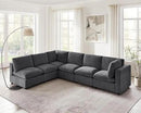 Modular Sectional Sofa, Convertible Sofa Couch Modular Sofa with Ottoman, Sectional Sofas for Living Room Small Apartments by CozyNest Decor