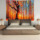 Delur Sunset Forest Tapestry Tree of Life Tropical Rainforest Landscape Tapestry Wall Hanging Scenic Nature Woodland Natural Sunrise Headboard for Bedroom Living Room Home Decor (59.1" x 78.7") by CozyNest Decor