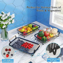ANTOPY 3 Tier Fruit Basket with 2 Banana Hangers, Countertop Fruit Vegetable Basket Bowl for Kitchen Counter Metal Mesh Basket Fruits Stand Produce Holder Organizer for Onion Potato Bread Snack Veggie by CozyNest Decor