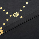 Grommets Blackout Long Window Curtains Black Gold-52W*95L 2PCS Drapes for Bedroom by CozyNest Decor