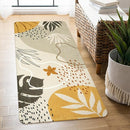 Lahome Boho Washable Hallway Rugs - 2x4 Area Rugs Non-Slip Low-Pile Soft Bathroom Rug Runner Throw Small Kitchen Runner Rugs, Botanical Print Floor Mats Rug for Bedside Entryway Laundry Room by TinyTreasures Baby Boutique