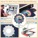 Sublimation Wind Spinner Blanks, 8 Pack 10 Inch 3D Aluminum Metal Hanging Wind Spinner Bulk for Garden Yard Outdoor, Window Porch Decoration for Heat Press Transfer DIY by GreenHaven Gardens