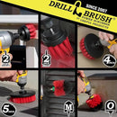 Drillbrush Headstone Cleaning Supplies - Outdoor Power Brush - Fountain Cleaner Tool - Deck Scrubbing Tool - Patio Cleaning Brush - Concrete Garage Floor Cleaner - Granite Scrubber Kit for Drill by CozyNest Decor