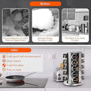 DOUBLE 2 C Revolving Spice Rack with 20 Jars, Rotating Spice Rack Organizer, Seasoning Organizer with Labels, Stainless Steel Spice Carousel for Kitchen Countertop, Cabinet by CozyNest Decor