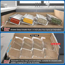 MIUKAA Clear Acrylic Spice Drawer Organizer, 4 Tier- 2 Set Expandable From 13" to 26" Drawer Seasoning Organizer, Kitchen Spice Rack Tray for Drawer/Countertop (Jars not included) by CozyNest Decor