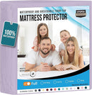 Utopia Bedding Waterproof Mattress Protector Full Size, Premium Terry Mattress Cover 200 GSM, Breathable, Fitted Style with Stretchable Pockets (Lavender) by TinyTreasures Baby Boutique