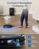 ECOVACS DEEBOT T50 PRO Omni Robot Vacuum and Mop, 3.19” Ultra-Slim, 15,000Pa Suction, ZeroTangle 2.0, TruEdge Edge Cleaning, AIVI 3D Obstacle Avoidance, Auto Mop Wash & Dry, Self-Emptying by CozyNest Decor