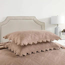 MarCielo 3-Piece 100% Cotton Oversized Bedspread Lightweight Quilt Coverlet Embroidery Farmhouse Bedding Set (TK Pale Taupe Camel, Oversized King (118"x106")) by CozyNest Decor