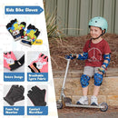 Soft-Style Kids Knee and Elbow Pads with Bike Gloves, Flexible Impact-Resistant Gear for Ages 2-11, Designed for Balance Bikes, Roller-Skating, and Skateboarding by TinyTreasures Baby Boutique