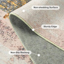 Kelarea Living Room Rug, 6x9 Rug Modern Abstract Washable Rugs Grey Faux Wool Vintage Carpet, Non Slip Rugs for Living Room, Bedroom, Dining Room, Kids Playroom, Home Office by TinyTreasures Baby Boutique