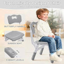 Toddler Table and Chair Set, Height Adjustable-Upgrade Kids Table and 2 Chairs for Ages 3-8, Multi-Activity Toddler Play Table with Graffiti Desktop for Home/Daycare/Classroom by CozyNest Decor