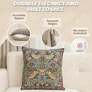 Charlotte Home Furnishings Throw Pillow Covers 16x16 in, Blue Strawberry Decorative Couch Pillow Covers, Boho European Tapestry Cushion Cases, Living Room Cozy Home Decor, Jacquard Woven Soft Cotton by CozyNest Decor