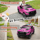 Licensed Ram 1500 Ride on Toys for Kids 4-8, Ride-on Electric Car for Kids with Remote Control, Battery Powered with Car Key/Gear Selector, LED Light/Music/MP3, Back Storage (Pink) by TinyTreasures Baby Boutique