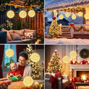 Christmas Hanging Starlight Sphere Light, 7.5” 100 Replaceable LED Bulbs with Add-On Plug, LED Sphere Lights for Trees Party Wedding Patio Indoor Outdoor Decorations, Warm White by GreenHaven Gardens