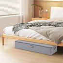 Underbed Storage Box, 23.6 x 11.8 x 5.9 Inch Clothes Organizer With Sturdy Structure and Reinforced Handles for Blanket, Sheets, Pillows, Towels, Shoes, Grey, 2 Pack by CozyNest Decor
