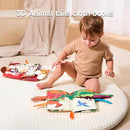 TUMAMA TK 2PCS Baby Books 0-6 Months, Soft Cloth Books for Babies Infants Toddler, Touch and Feel Crinkle Cloth Books 6 to 12 Months, Early Development Interactive Toys Gifts for Boys Girls by TinyTreasures Baby Boutique