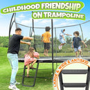 BCAN 8FT 10FT 12FT 14FT 15FT 16FT Recreational Trampoline with Enclosure for Kids Adults, ASTM Approved, Outdoor Trampolines with Ladder for Kids by TinyTreasures Baby Boutique