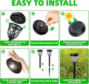 Solar Outdoor Lights, Outdoor Waterproof IP65, Bright Powered by Solar Garden Lights for Patio, Yard, Driveway Decoration (10 Pack) by GreenHaven Gardens