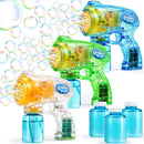 JOYIN 3 Packs Bubble Guns with 3 Solutions, Automatic Bubble Maker Blower Machine for Kids, Party Favors, Summer Toy, Birthday, Outdoor & Indoor Activity, Easter by TinyTreasures Baby Boutique