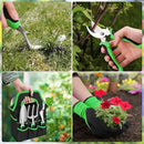 sungwoo Garden Tool Set 8 Piece, Heavy Duty and Lightweight Aluminium Alloy Tools with Ergonomic Handle, Storage Tote Bag, Gardening Hand Tools, Gardening Gifts for Women and Men Green by GreenHaven Gardens