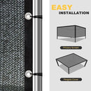 VICLLAX 90% Shade Cloth, 8x23FT Durable Black Mesh Trap with Every 3 FT Grommet, Sun Shade Fabric Netting for for Plants Cover, Greenhouse, Chicken Coop, Barn Kennel, Garden Patio by GreenHaven Gardens
