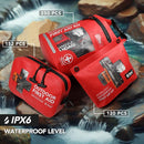 152 PCS Waterproof First Aid Kit, Portable Small Boat Dry Bag Bug Out Bags, Emergency Medical Kit Ideal for Boating, Camping, Fishing, Kayaking, Floating, Red by TinyTreasures Baby Boutique