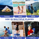 Upgrade XL Portable Toilet for Adults, Extra Large Portable Travel Floding Toilet, Camping Tall Toilets with Lid for Adults and Kids Compact Potty for Car,Hiking,Beach and Camping by TinyTreasures Baby Boutique