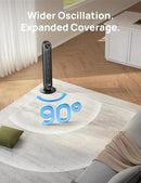 Dreo Tower Fan for Bedroom, Smart Oscillating Quiet Floor Fans, Standing Bladeless Fan with Remote and WiFi Voice Control, 4 Modes, 4 Speeds, 8H Timer, 28dB, Works with Alexa/Google by CozyNest Decor