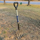 4-Tine Spading Digging Fork, Garden Digging Spading Fork Forged Steel with D-Grip Handle 41“ by GreenHaven Gardens