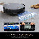ECOVACS DEEBOT X8 PRO OMNI Robot Vacuum and Mop, 18000Pa, OZMO ROLLER Instant Self-Washing Mopping, 167℉ Hot Water Mop Washing, Auto Cleaning Solution Adding, Hot Air-Drying, Self-Emptying, Black by CozyNest Decor