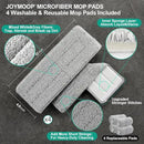 JOYMOOP Mop and Bucket Set, Dust Mops for Floor Cleaning, Wall Mop with 4 Microfiber Mop Head Replacement by CozyNest Decor