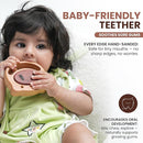 100% Wooden Baby Toy | No Paint, No Plastic | Eco-Friendly Rattle for 0–6 Months by TinyTreasures Baby Boutique