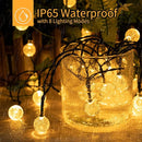 Solar String Lights Outdoor Waterproof, 2 Pack 60 LED 36.5 FT Each, Crystal Globe Lights with 8 Lighting Modes, Solar Powered Patio Lights for Garden Yard Porch Wedding Party Decor (Warm White) by GreenHaven Gardens
